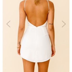 Selfie Leslie Exodus Low Back Curved Hem Dress